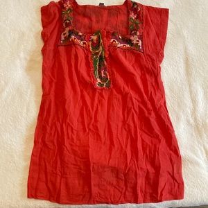Fossil sleeveless pink blouse